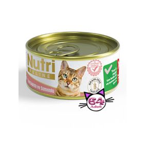 Nutri Feline Ton Balıklı Somonlu Tahılsız 64x85 gr Yaş Kedi Mama