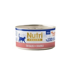 Nutri Feline Ton Balıklı ve Somonlu Tahılsız 70 gr Kedi Konservesi