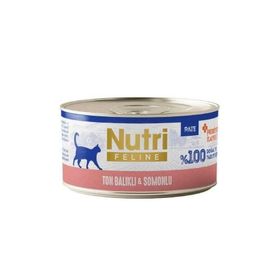 Nutri Feline Ton Balıklı ve Somonlu Tahılsız 70 gr Kedi Konservesi