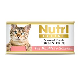 Nutri Feline Ton & Somon Balıklı 85 gr 12 Adet Nutri Yaş Kedi Maması