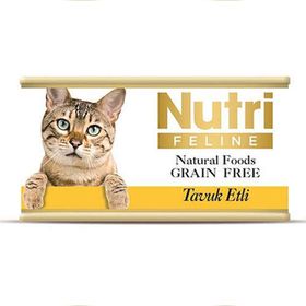 Nutri Tahılsız Tavuk Etli Yaş 85 gr Kedi Mama