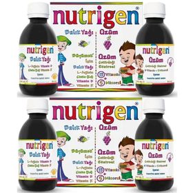 Nutrigen Balık Yağı 2x200 ml Şurup + Üzüm Çekirdeği Ekstresi 2x200 ml Şurup