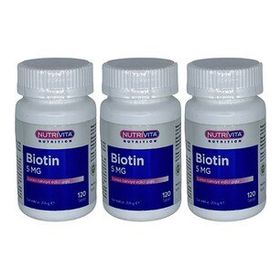 Nutrivita Biotin 5 mg 3x120 Tablet