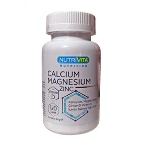 Nutrivita Calcium Magnesium Zinc Vitamin D İçeren 120 Tablet