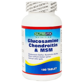 Nutrivita Glucosamine Chondroitin MSM İçeren 180 Tablet