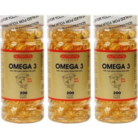 Nutrivita Omega 3 1000 mg 3x200 Kapsül Balık Yağı