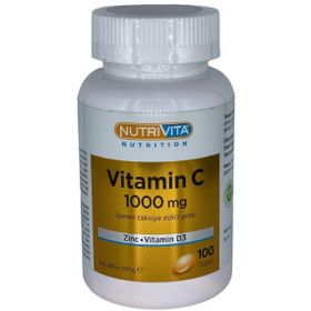 Nutrivita Vitamin C 1000 mg Çinko Vitamin D3 120 Tablet