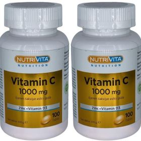 Nutrivita Vitamin C 1000 mg Çinko Vitamin D3 120 Tablet