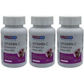 Nutrivita Vitamin C Ekinezya Kuşburnu 3x120 Tablet