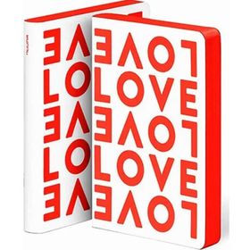Nuuna Gri Love A6 Premium Kağıt 176 Sayfa Noktalı Deri Defter
