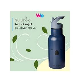 Nuuroo Bertil Koala Black Iris Lacivert 350 ml Pipetli Paslanmaz Çelik Termos