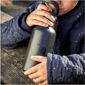 Nuuroo Bertil Koala Chimera Siyah 350 ml Pipetli Paslanmaz Çelik Termos