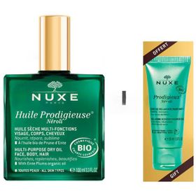Nuxe 100 ml Huile Prodigieuse Neroli Bio ve Organic 30 ml Shower Gel