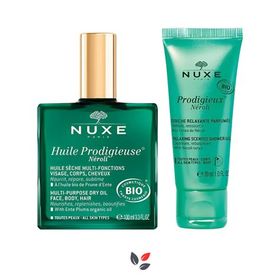 Nuxe 100 ml Huile Prodigieuse Neroli Bio ve Organic 30 ml Shower Gel