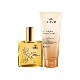 Nuxe Huile Prodigieuse 100 ml Çok Amaçlı Kuru Yağ + Huile De Douche 200 ml Duş Yağı