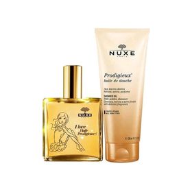 Nuxe Huile Prodigieuse 100 ml Çok Amaçlı Kuru Yağ + Huile De Douche 200 ml Duş Yağı