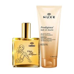 Nuxe Huile Prodigieuse 100 ml Çok Amaçlı Kuru Yağ + Huile De Douche 200 ml Duş Yağı