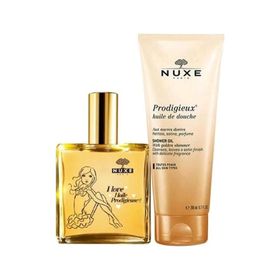 Nuxe Huile Prodigieuse 100 ml Çok Amaçlı Kuru Yağ + Huile De Douche 200 ml Duş Yağı