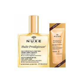 Nuxe Huile Prodigieuse 100 ml Çok Amaçlı Kuru Yağ+ Nuxe Huile 30 ml Duş Jeli