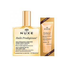 Nuxe Huile Prodigieuse 100 ml Çok Amaçlı Kuru Yağ+ Nuxe Huile 30 ml Duş Jeli