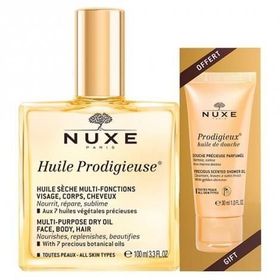 Nuxe Huile Prodigieuse 100 ml Çok Amaçlı Kuru Yağ+ Nuxe Huile 30 ml Duş Jeli