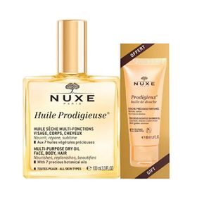 Nuxe Huile Prodigieuse Çok Amaçlı Kuru Bakım Yağı 100 ml +Duş Jeli