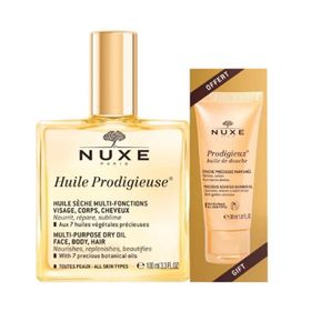 Nuxe Huile Prodigieuse Çok Amaçlı Kuru Bakım Yağı 100 ml +Duş Jeli