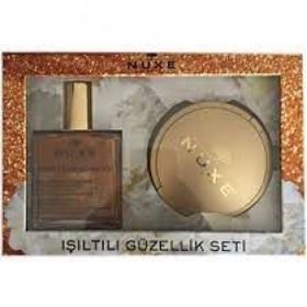 Nuxe Işıltılı Güzellik Seti Or Kuru Yağ 100 ml + 25 gr Kompakt Pudra