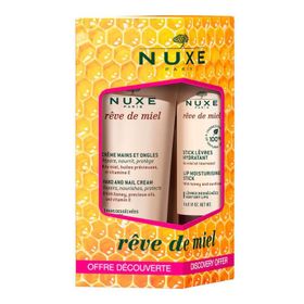 Nuxe Reve De Miel 30 ml Hand and Nail Cream + 4 gr Lip Stick Dudak Bakımı