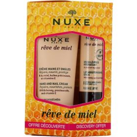 Nuxe Reve De Miel 30 ml Hand and Nail Cream + 4 gr Lip Stick Dudak Bakımı