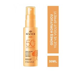 Nuxe Sun Delicious SPF50 50 ml Güneş Koruyucu Yüz ve Vücut Spreyi