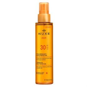 Nuxe Sun Huile Bronzante SPF 30 150 ml Vücut Yağı + After Sun 200 Şampuan