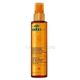 Nuxe Sun Huile Solaire SPF 10 150 ml Tüm Ciltler İçin Bronzlaştırıcı Yüz ve Vücut Yağı