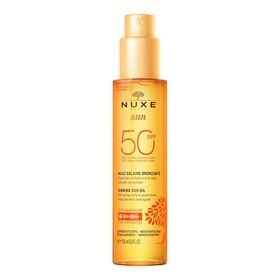 Nuxe Sun Huile Solaire SPF50 150 ml Bronzlaştırıcı Yüz ve Vücut Yağı