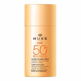 Nuxe Sun Light Fluid Hafif Dokulu SPF50 50 ml Güneş Koruyucu Yüz Kremi