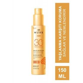 Nuxe Sun Spf30 Güneş Koruyucu 150 ml Yüz ve Vücut Sütü Spreyi