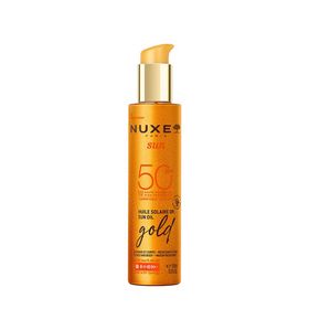 Nuxe Sun SPF50 150 ml Altın Işıltılı Bronzlaştırıcı Güneş Koruyucu Yağ