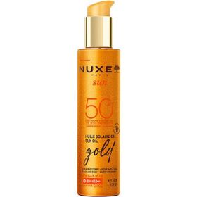 Nuxe Sun SPF50 150 ml Altın Işıltılı Bronzlaştırıcı Güneş Koruyucu Yağ