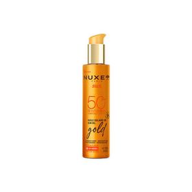Nuxe Sun SPF50 150 ml Altın Işıltılı Bronzlaştırıcı Güneş Koruyucu Yağ