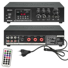 Nwork AV-400T 200W 220V Trafolu Dijital Bluetooth Siyah Anfi