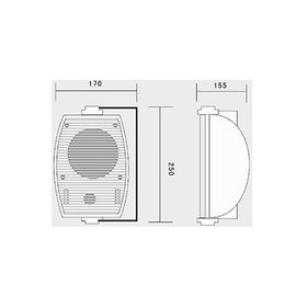Nwork NX-5 2 Yollu 30W 6'lı Trafolu Duvar Hoparlör