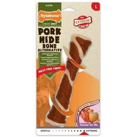 Nylabone Ec Domuz Pastırması ve Fıstık Ezmesi Aromalı Köpek L Çiğneme Çubuğu