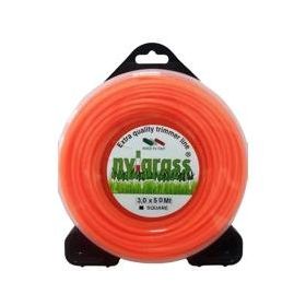 Nylgrass 3.0 mm 50 mt Turuncu Dört Köşe Tırpan Misinası