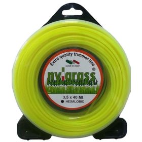 Nylgrass 3.5 mm 40 mt Sarı Altı Köşe Tırpan Misinası