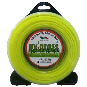 Nylgrass 3.5 mm 40 mt Sarı Altı Köşe Tırpan Misinası