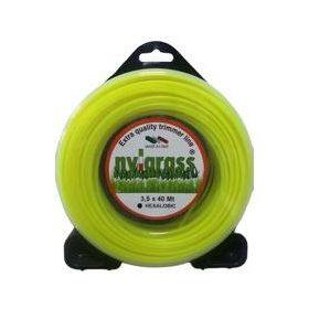 Nylgrass 3.5 mm 40 mt Sarı Altı Köşe Tırpan Misinası