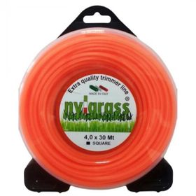 Nylgrass 4 mm 30 mt Turuncu Dört Köşe Tırpan Misinası