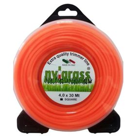 Nylgrass 4 mm 30 mt Turuncu Dört Köşe Tırpan Misinası