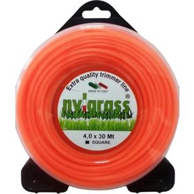 Nylgrass 4 mm 30 mt Turuncu Dört Köşe Tırpan Misinası