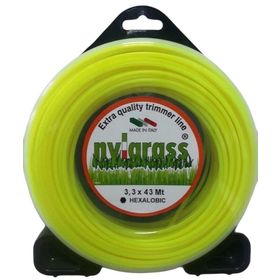 Nylgrass Sarı 3.3 mm 43 m Altıköşe Tırpan Misinası